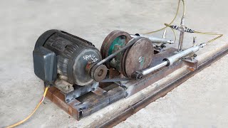 Making an Air Compressor from Old Motorcycle Forks