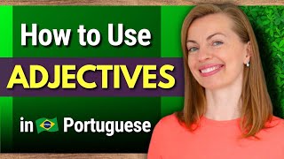 Learn ADJECTIVES in PORTUGUESE | Plain Portuguese, Speak like a Brazilian | #plainportuguese