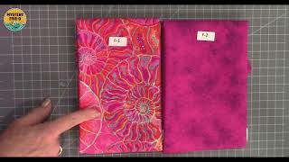 Fabric Selection for Mystery Five-0 Starlight