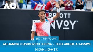 Alejandro Davidovich Fokina v Felix Auger-Aliassime Highlights (2R) | Australian Open 2022
