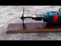 How to cut with a drilling machine using a bolt/Drilling machine cutter life hacks