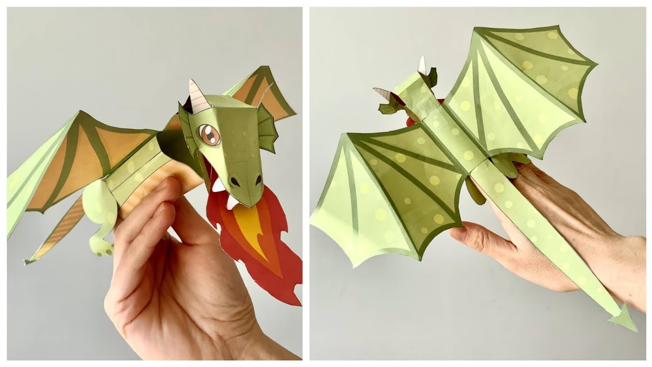 Dragon Puppet Paper Tutorial At Audrey Begay Blog