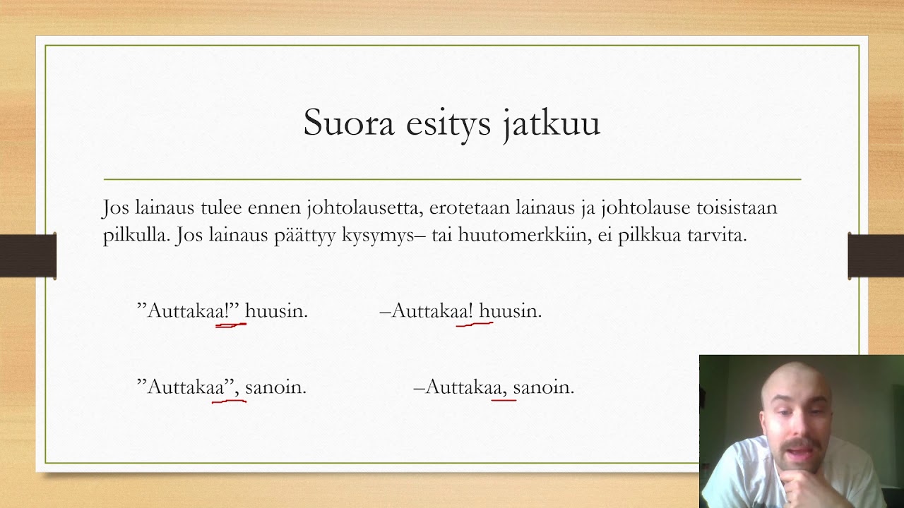 Suora Ja Epäsuora Esitys - YouTube