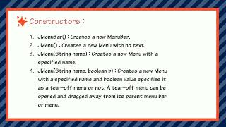 Java Swing menus
