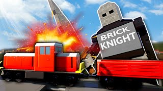 STOPPING THE TRAIN IN THE PAST?! - Brick Rigs multiplayer Gameplay