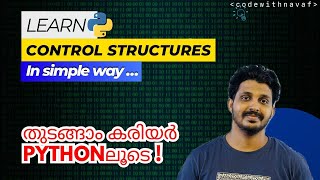 EP 24: Control Structure In Python| Online Python|For loop #coding #malayalam #jobs #it