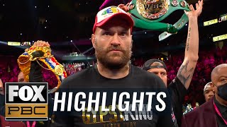 Top moments from Tyson Fury vs. Deontay Wilder III | PBC on FOX