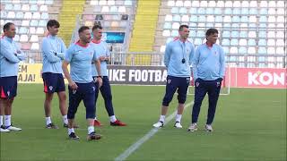 Prvi trening hrvatske nogometne reprezentacije uoči Europskog prvenstva u Njemač