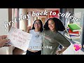 MY FIRST DAY OF SCHOOL! (grwm + vlog)