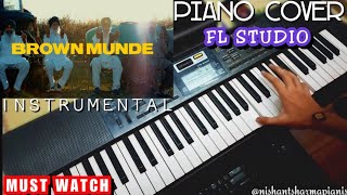 Brown Munde - Piano Cover | Ap Dhillon | Instrumental | Bass Boosted
