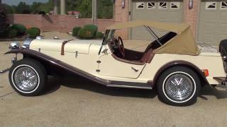 HD VIDEO 1929 MERCEDES SSK REPLICA KIT CAR VW ENGINE FOR SALE SEE WWW SUNSETMOTORS COM