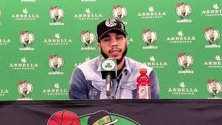 Jayson Tatum postgame interview | Celtics know how to deal with adversity