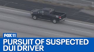 Police chase underway on 405 Freeway in LA County