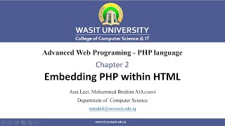 07 Embedding PHP within HTML