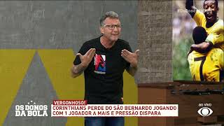Neto detona Mano Menezes por derrota para o São Bernardo e cobra mudanças táticas no Corinthians