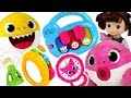 Baby shark & Coco play in a Pinkfong Music instruments! #PinkyPopTOY