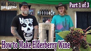 How To Make Elderberry Wine / STEP BY STEP / Part 1 of 3 / Homebrew