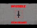 How to get invisible item frames in minecraft? (using commands)