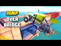 CAR AND TRUCK TRY TO JUMP OVER THE BRIDGE, WHO CAN DO THAT? | OFF THE ROAD 1.10.1 OPEN WORLD DRIVING