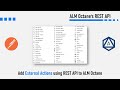 Add external actions via REST API