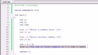 Buckys C++ Programming Tutorials - 5 - Creating a Basic Calculator