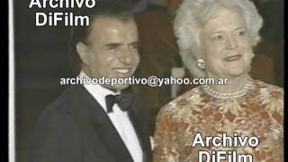 Carlos Menem en los Estados Unidos - DiFilm (1991)