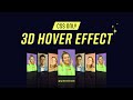 Create Stunning CSS 3D Hover Effect LIKE A PRO!
