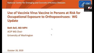 October 2020 ACIP Meeting - Orthopoxvirus Vaccine