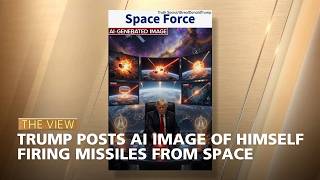 Trump Posts AI Image of Himself Firing Missiles From Space | The View