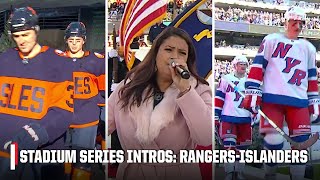 Rangers-Islanders Player Intros & National Anthem | 2024 Stadium Series | NHL on ESPN