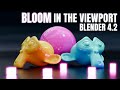 BLOOM in the VIEWPORT - Eevee & Cycles - Blender 4.2