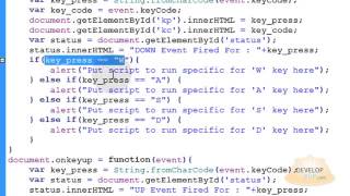 ▶ 2 Javascript Capture Keyboard Input Tutorial HTML Application Programming YouTube 360p