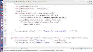 Java Rock Paper Scissors (Part 3)