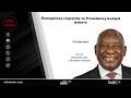 Ramaphosa responds to Presidency budget debate