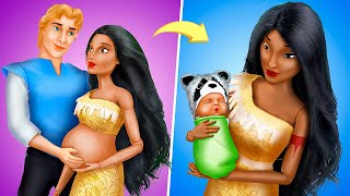 Pocahontas and Her Baby / 11 DIY Disney Doll Hacks and Crafts