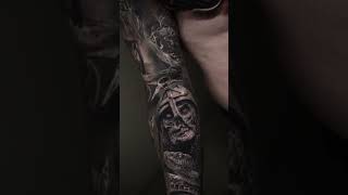 Reaper #Tattoo #skull #tatuagem #dark #sleeve #shorts
