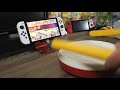 Nintendo Switch OLED (White) version Unboxing and quick comparison with V1 (Taiko no Tatsujin).