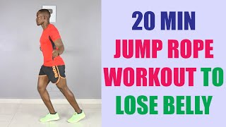 20 Minute Jump Rope Workout to Lose Belly Fat/ Cardio and Strength Workout