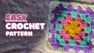 EVERYONE CAN DO THIS PATTERN / knitting for beginners / crochet granny square for beginners