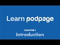 Learning Podpage - Lesson 1: Intro