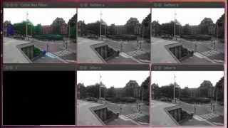 Background subtraction for real time video frames on GPUs using CUDA