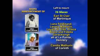 Camilla St Clair- Lamontagne ~ Long Obituary
