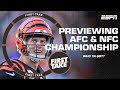 Burrow vs. Mahomes & Purdy vs. Hurts: First Take previews the AFC & NFC Championship 🏈