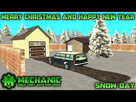 Race Track Map - Snow Day