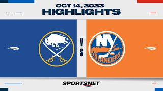 NHL Highlights | Sabres vs. Islanders - October 14, 2023