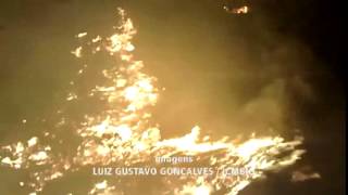 Incêndio destrói parte da reserva da Chapada dos Guimarães