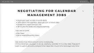 Calendar Management 101 for Newbie VAs