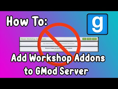 How To: Add Steam Workshop Addons To Garry's Mod Server - YouTube