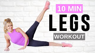 10 Minute Legs Workout For Women Over 50 | Indoor Workout!