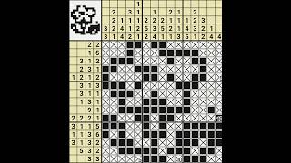 Nonograms Katana - Flower 15x15 - How to Solve